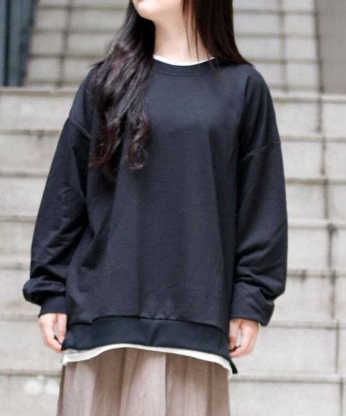 NinaetLina（ニナエリナ）の「薄手裏毛カットソー（Tシャツ/カットソー・レディース・グレー/ブルー/ブラック/イエロー・XL/M/L）」の18枚目の写真