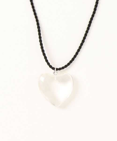 LOWRYS FARM(ローリーズファーム)の「ハートロープネックレス 975201(ネックレス・レディース・シルバー/ブラック/その他・FREE)」の1枚目の写真
