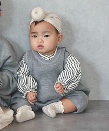 CIAOPANIC TYPY | 【KIDS】ウォッシャブルスウェットライクニットロンパース(ロンパース)