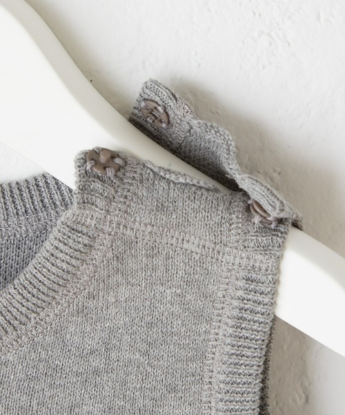 CIAOPANIC TYPY(チャオパニックティピー)の「【KIDS】ウォッシャブルスウェットライクニットロンパース(ロンパース・キッズ・グレー/グリーン/ブルー・80)」の5枚目の写真