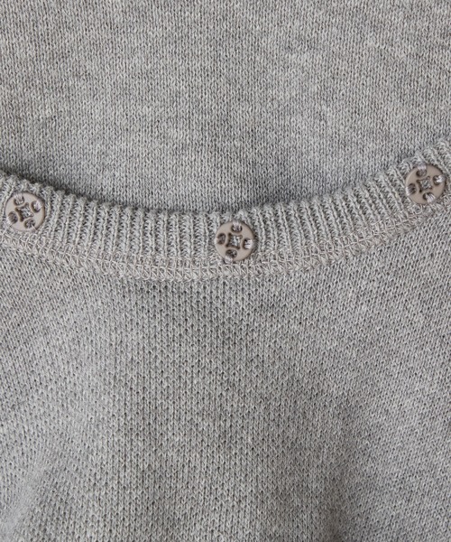 CIAOPANIC TYPY(チャオパニックティピー)の「【KIDS】ウォッシャブルスウェットライクニットロンパース(ロンパース・キッズ・グレー/グリーン/ブルー・80)」の7枚目の写真