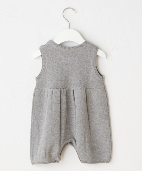 CIAOPANIC TYPY(チャオパニックティピー)の「【KIDS】ウォッシャブルスウェットライクニットロンパース(ロンパース・キッズ・グレー/グリーン/ブルー・80)」の10枚目の写真