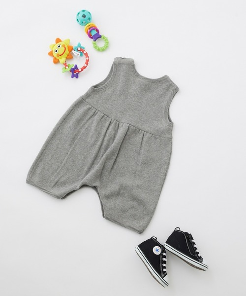 CIAOPANIC TYPY(チャオパニックティピー)の「【KIDS】ウォッシャブルスウェットライクニットロンパース(ロンパース・キッズ・グレー/グリーン/ブルー・80)」の13枚目の写真