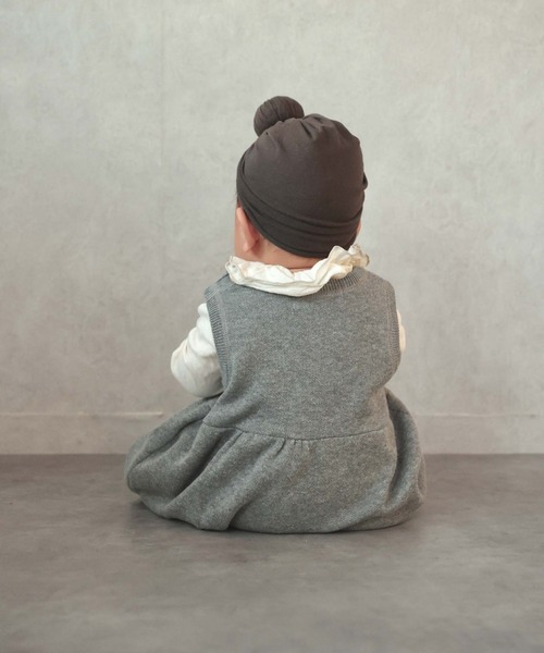 CIAOPANIC TYPY(チャオパニックティピー)の「【KIDS】ウォッシャブルスウェットライクニットロンパース(ロンパース・キッズ・グレー/グリーン/ブルー・80)」の22枚目の写真