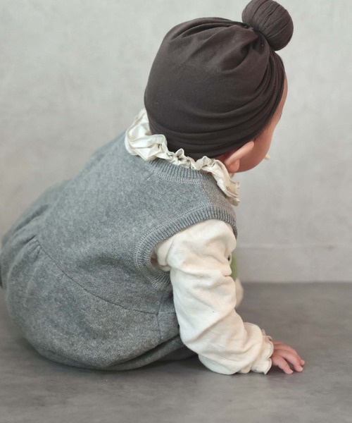 CIAOPANIC TYPY(チャオパニックティピー)の「【KIDS】ウォッシャブルスウェットライクニットロンパース(ロンパース・キッズ・グレー/グリーン/ブルー・80)」の20枚目の写真