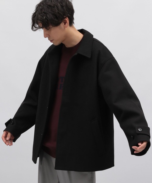 LAKOLE（ラコレ）の「ウーリーテックショートステン / 704567（ステンカラーコート・メンズ・ブルーグリーン/ブラック/ライトグレー・X-LARGE/MEDIUM/LARGE）」の12枚目の写真