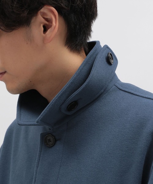 LAKOLE（ラコレ）の「ウーリーテックショートステン / 704567（ステンカラーコート・メンズ・ブルーグリーン/ブラック/ライトグレー・X-LARGE/MEDIUM/LARGE）」の21枚目の写真