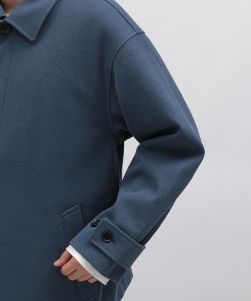 LAKOLE（ラコレ）の「ウーリーテックショートステン / 704567（ステンカラーコート・メンズ・ブルーグリーン/ブラック/ライトグレー・X-LARGE/MEDIUM/LARGE）」の22枚目の写真