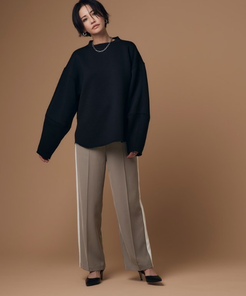 RASW（ラス）の「[RASW]ストレートサイドラインパンツ（その他パンツ・レディース・モカ/ネイビー・L/M/S）」の10枚目の写真