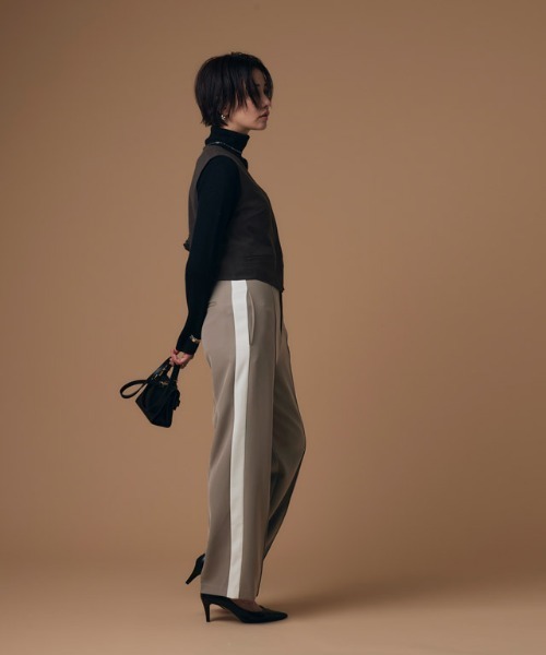 RASW（ラス）の「[RASW]ストレートサイドラインパンツ（その他パンツ・レディース・モカ/ネイビー・L/M/S）」の17枚目の写真