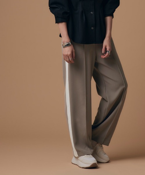 RASW（ラス）の「[RASW]ストレートサイドラインパンツ（その他パンツ・レディース・モカ/ネイビー・L/M/S）」の11枚目の写真