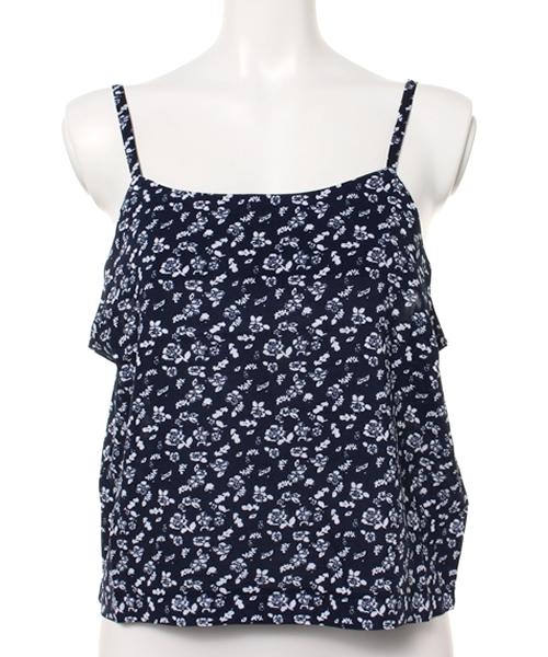 Kastane（カスタネ）の「【Kastane】プリントキャミ（キャミソール・レディース・ネイビー/ブラック・FREE）」の2枚目の写真