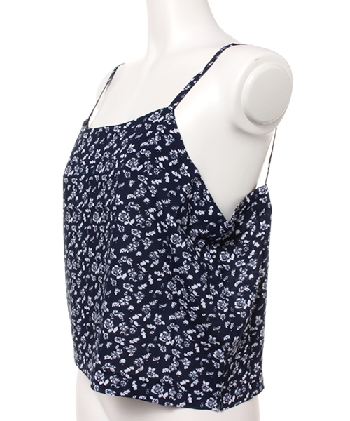 Kastane（カスタネ）の「【Kastane】プリントキャミ（キャミソール・レディース・ネイビー/ブラック・FREE）」の3枚目の写真