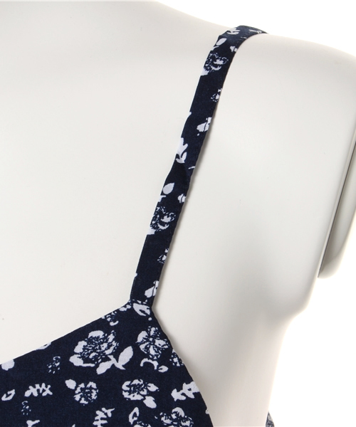 Kastane（カスタネ）の「【Kastane】プリントキャミ（キャミソール・レディース・ネイビー/ブラック・FREE）」の6枚目の写真