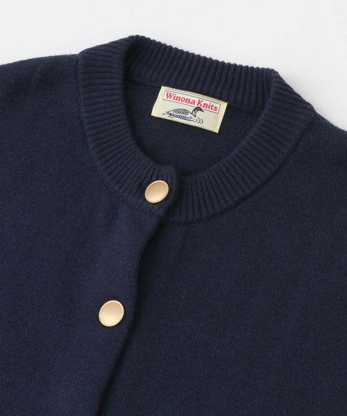 FORK&SPOON（フォークアンドスプーン）の「FORK&SPOON　Winona Knitsカーディガン（カーディガン/ボレロ・レディース・ネイビー/ホワイト系その他・1）」の6枚目の写真
