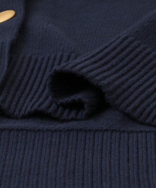 FORK&SPOON（フォークアンドスプーン）の「FORK&SPOON　Winona Knitsカーディガン（カーディガン/ボレロ・レディース・ネイビー/ホワイト系その他・1）」の4枚目の写真
