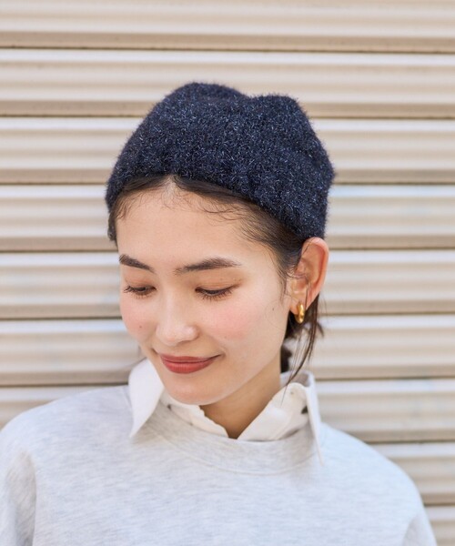 FREAK'S STORE（フリークスストア）の「ラメ ビーニー（ニットキャップ/ビーニー・レディース・ブラック/ブルー/ホワイト・ONE SIZE）」の6枚目の写真
