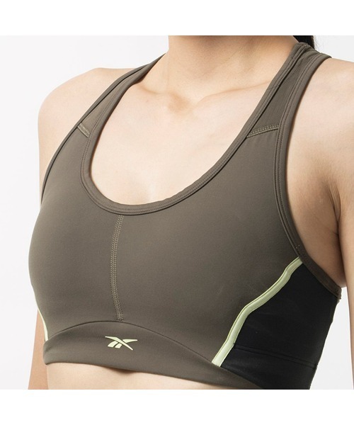 Reebok（リーボック）の「ラックス レーサー パデッド ブラ カラーブロックド / LUX RACER PADDED BRA COLORBLOCKED（スポーツブラ・レディース・ローズ/アッシュブラウン/ブラック×ブルー・LARGE/SMALL/MEDIUM/X-LARGE）」の6枚目の写真