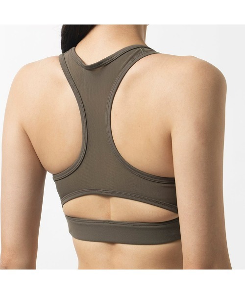 Reebok（リーボック）の「ラックス レーサー パデッド ブラ カラーブロックド / LUX RACER PADDED BRA COLORBLOCKED（スポーツブラ・レディース・ローズ/アッシュブラウン/ブラック×ブルー・LARGE/SMALL/MEDIUM/X-LARGE）」の7枚目の写真