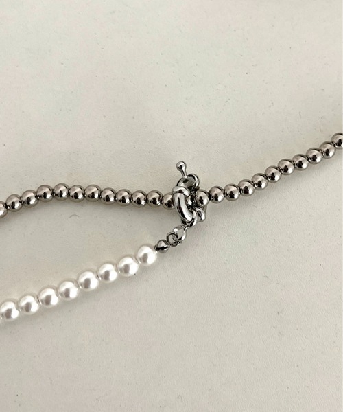 prose verse（プロズヴェール）の「ボール×パールマルチウェイロングネックレス（ネックレス・レディース・シルバー/ゴールド・ﾌﾘ-）」の8枚目の写真