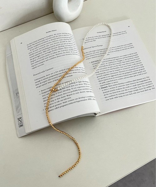 prose verse（プロズヴェール）の「ボール×パールマルチウェイロングネックレス（ネックレス・レディース・シルバー/ゴールド・ﾌﾘ-）」の9枚目の写真