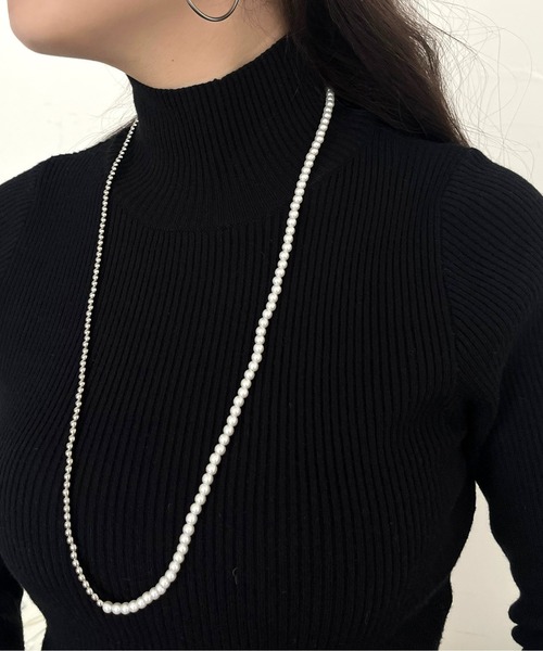 prose verse（プロズヴェール）の「ボール×パールマルチウェイロングネックレス（ネックレス・レディース・シルバー/ゴールド・ﾌﾘ-）」の10枚目の写真