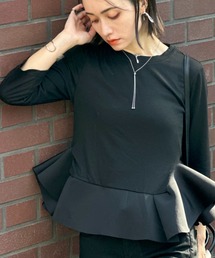 deux amour | ペプラム長袖トップス(その他トップス)