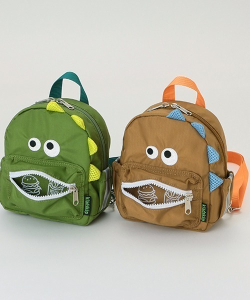 kladskap（クレードスコープ）の「恐竜リュック型ポシェット（ショルダーバッグ・キッズ・カーキ/キャメル・FREE）」の13枚目の写真
