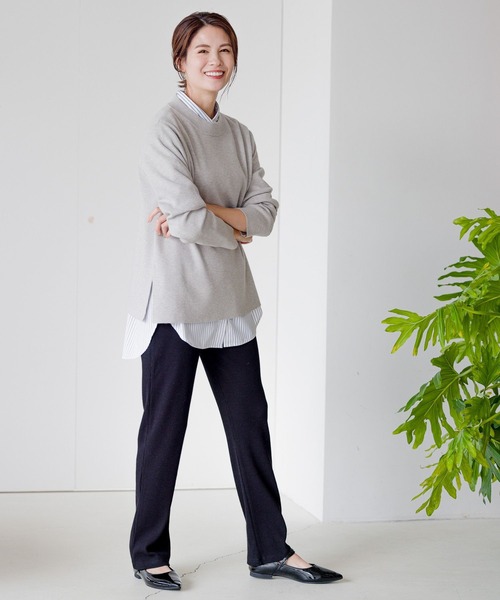 Elura（エルーラ）の「ジンジャーモイストレギンス（その他パンツ・レディース・ブラック/グレイッシュベージュ/ホワイト・MEDIUM/LARGE/SMALL）」の4枚目の写真