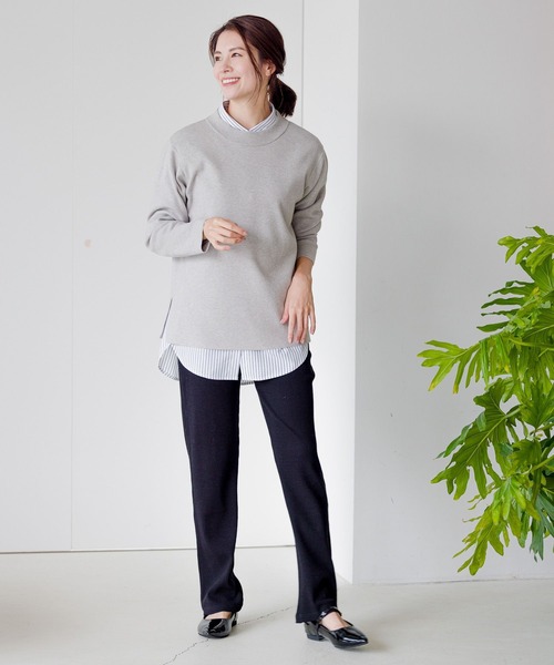 Elura（エルーラ）の「ジンジャーモイストレギンス（その他パンツ・レディース・ブラック/グレイッシュベージュ/ホワイト・MEDIUM/LARGE/SMALL）」の5枚目の写真