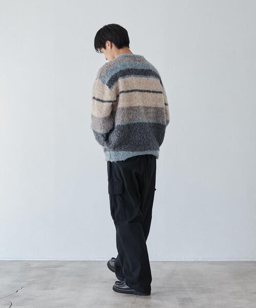 coen（コーエン）の「ルーズシルエットグラデーションブークレーニット（WEB限定カラー）（ニット/セーター・メンズ・その他1/その他2/その他3/その他4・S/M/L/XL）」の10枚目の写真