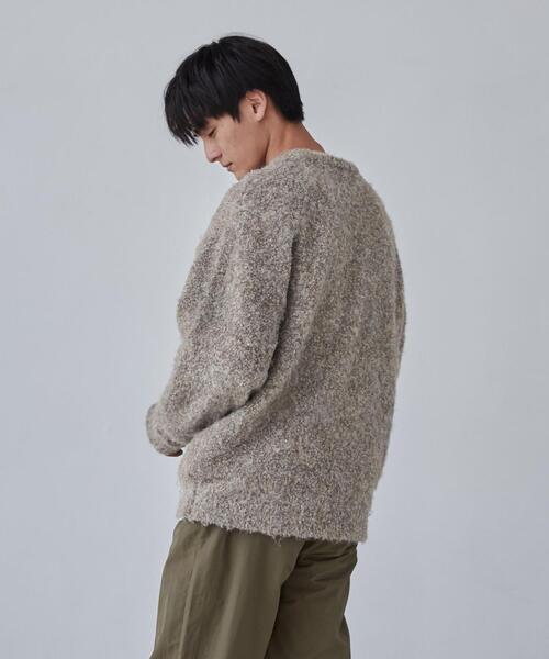 coen（コーエン）の「ルーズシルエットグラデーションブークレーニット（WEB限定カラー）（ニット/セーター・メンズ・その他1/その他2/その他3/その他4・S/M/L/XL）」の14枚目の写真