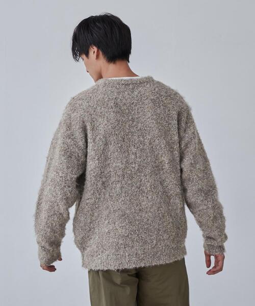 coen（コーエン）の「ルーズシルエットグラデーションブークレーニット（WEB限定カラー）（ニット/セーター・メンズ・その他1/その他2/その他3/その他4・S/M/L/XL）」の16枚目の写真