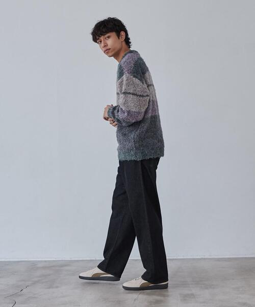 coen（コーエン）の「ルーズシルエットグラデーションブークレーニット（WEB限定カラー）（ニット/セーター・メンズ・その他1/その他2/その他3/その他4・S/M/L/XL）」の19枚目の写真