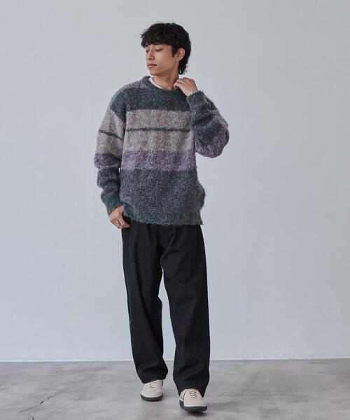 coen（コーエン）の「ルーズシルエットグラデーションブークレーニット（WEB限定カラー）（ニット/セーター・メンズ・その他1/その他2/その他3/その他4・S/M/L/XL）」の21枚目の写真