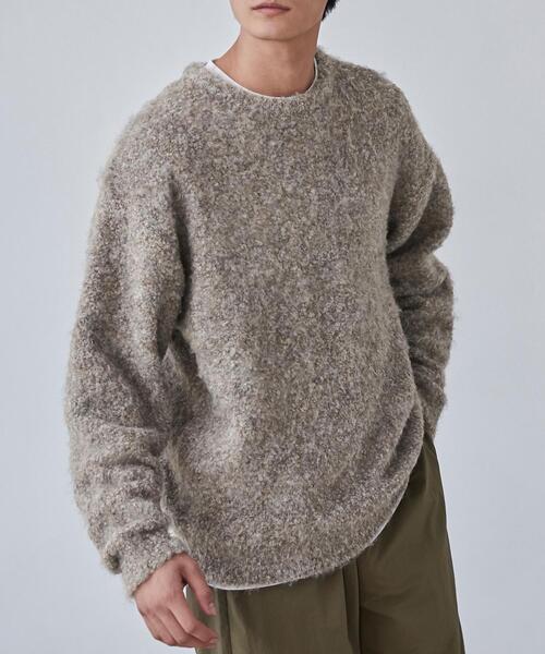 coen（コーエン）の「ルーズシルエットグラデーションブークレーニット（WEB限定カラー）（ニット/セーター・メンズ・その他1/その他2/その他3/その他4・S/M/L/XL）」の2枚目の写真