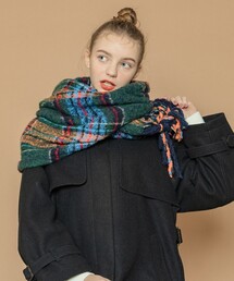 FREAK'S STORE | ブークレ チェック マフラー(マフラー)