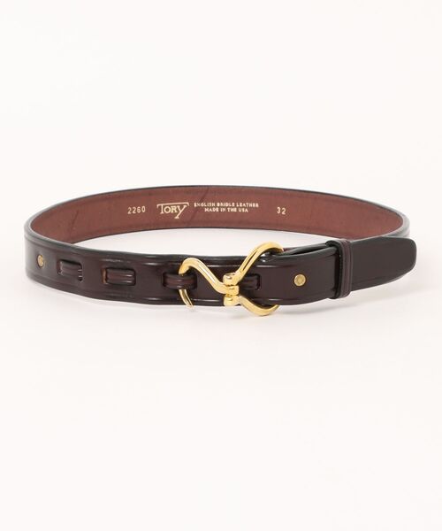 TORY LEATHER(トリーレザー)の「【TORY LEATHER】1/4 Bridle Leather Hoof HOOK PICK BELT(ベルト・メンズ・ブラック/ブラック系その他2/ブラウン系その他2/ブラウン・32/34/30/28/36)」の3枚目の写真