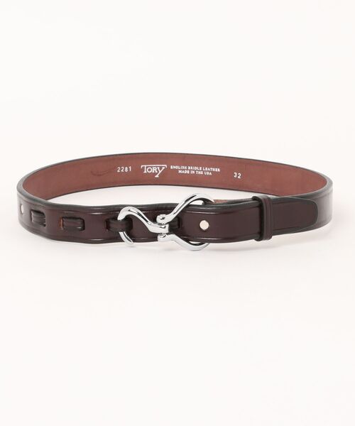 TORY LEATHER(トリーレザー)の「【TORY LEATHER】1/4 Bridle Leather Hoof HOOK PICK BELT(ベルト・メンズ・ブラック/ブラック系その他2/ブラウン系その他2/ブラウン・32/34/30/28/36)」の4枚目の写真