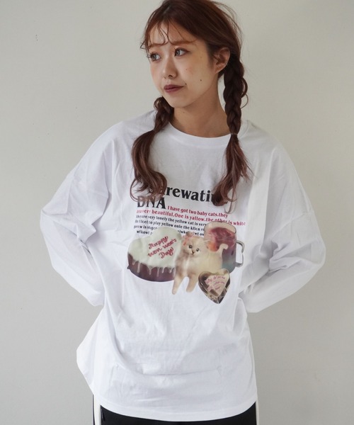 MN07 IN BLOOM ピンククマ グラフィック 長袖Tシャツ - メルカリ