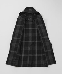 ブラックレーベル クレストブリッジ BLACK LABEL ダッフルコート ダブルフェイスクレストブリッジチェックダッフルコート | ブラック