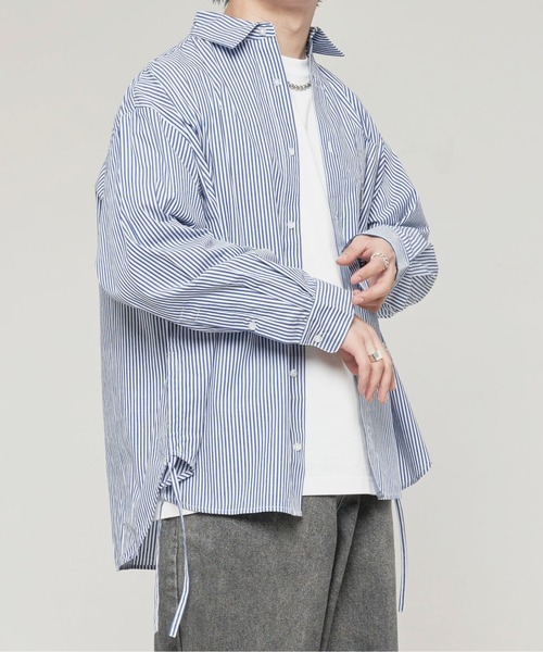 ADAMASTE（アダマスト）の「ルーズフィットシャーリングシャツ（シャツ/ブラウス・メンズ・ブルー系その他2/ブルー系その他/ブルー・LARGE/MEDIUM）」の15枚目の写真