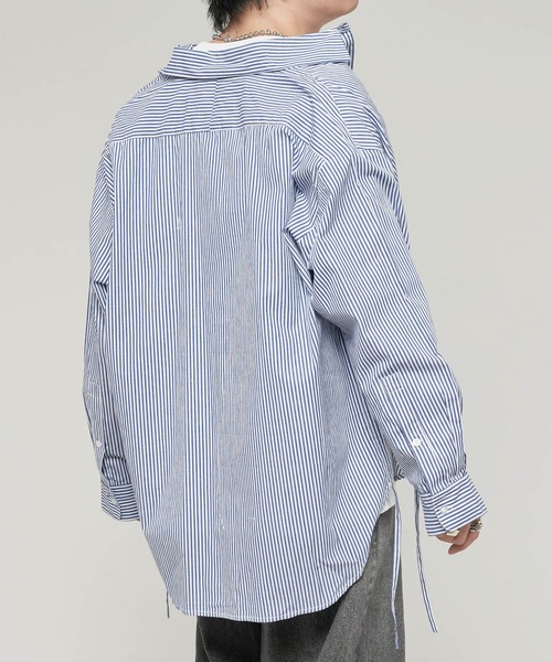ADAMASTE（アダマスト）の「ルーズフィットシャーリングシャツ（シャツ/ブラウス・メンズ・ブルー系その他2/ブルー系その他/ブルー・LARGE/MEDIUM）」の17枚目の写真