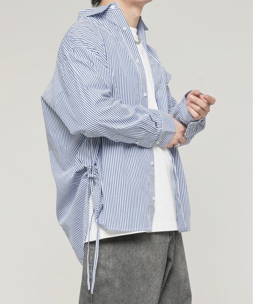 ADAMASTE（アダマスト）の「ルーズフィットシャーリングシャツ（シャツ/ブラウス・メンズ・ブルー系その他2/ブルー系その他/ブルー・LARGE/MEDIUM）」の18枚目の写真