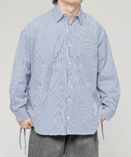 ADAMASTE（アダマスト）の「ルーズフィットシャーリングシャツ（シャツ/ブラウス・メンズ・ブルー系その他2/ブルー系その他/ブルー・LARGE/MEDIUM）」の21枚目の写真