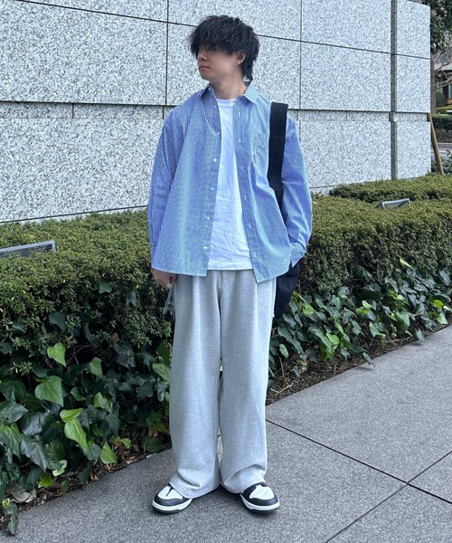 ADAMASTE（アダマスト）の「ルーズフィットシャーリングシャツ（シャツ/ブラウス・メンズ・ブルー系その他2/ブルー系その他/ブルー・LARGE/MEDIUM）」の13枚目の写真