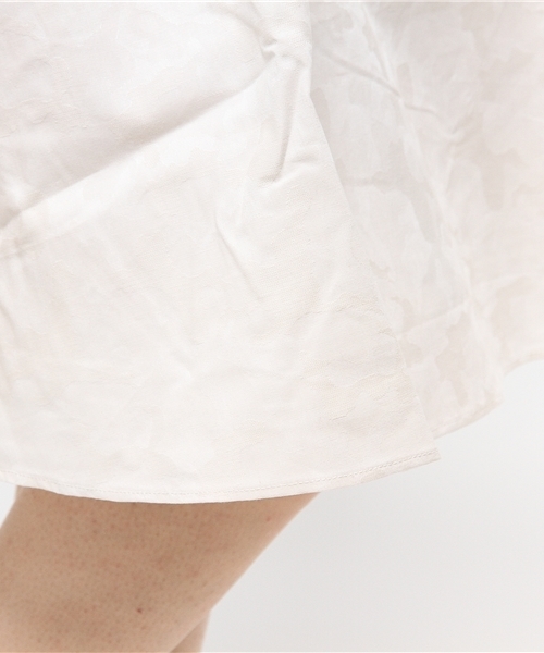 earth music&ecology（アースミュージックアンドエコロジー）の「迷彩柄タックスカート（スカート・レディース・ライトグレー/オリーブ/オフホワイト・FREE）」の9枚目の写真