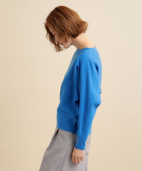 grove(グローブ)の「◆【新色】毛玉軽減ドルマンプルオーバー(ニット/セーター・レディース・オフホワイト/ナチュラル/ネイビー/ブルー/イエロー系その他・02/03/01/05/04)」の7枚目の写真