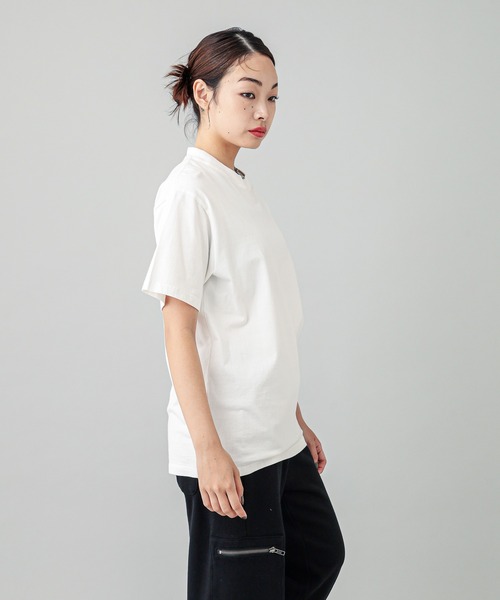 X-girl（エックスガール）の「FACE S/S TEE（Tシャツ/カットソー・レディース・ブラック/オリーブ/ホワイト/ベージュ・M/XL/S/L）」の22枚目の写真