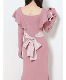 MERCURYDUO | 2WAYラッフルマーメイドニットワンピース(ワンピース)